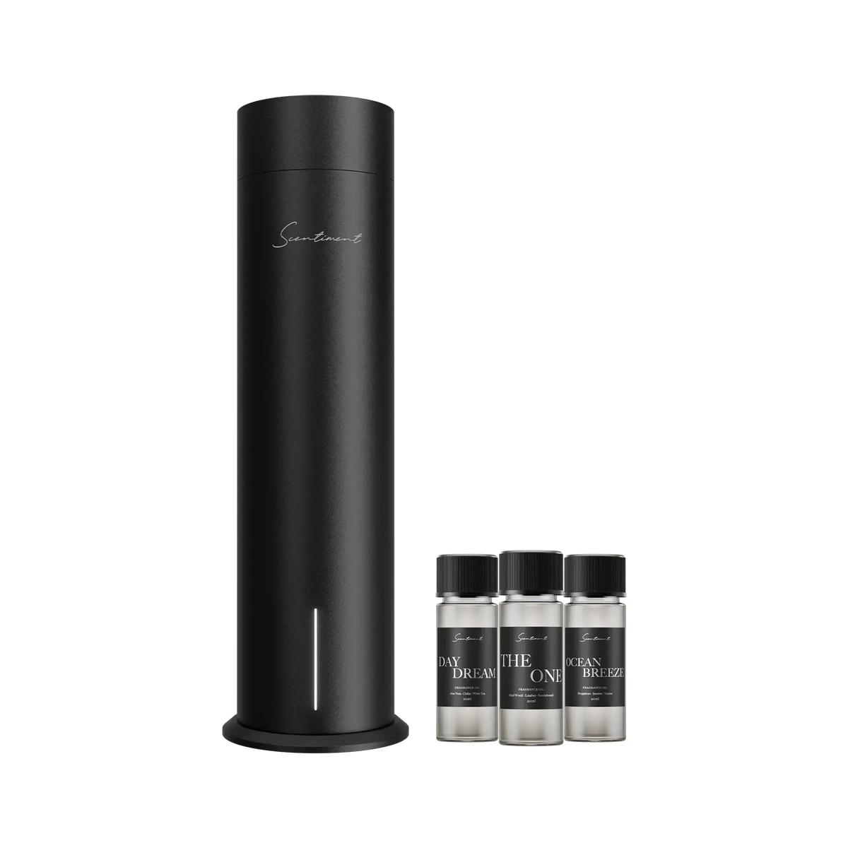 Tall Cold-Air Diffuser with Wi-Fi & Touch Controls – Rechargeable, Covers 1000 Sqft, Includes 3 Luxury Hotel-Inspired Fragrance Oils (20ml)