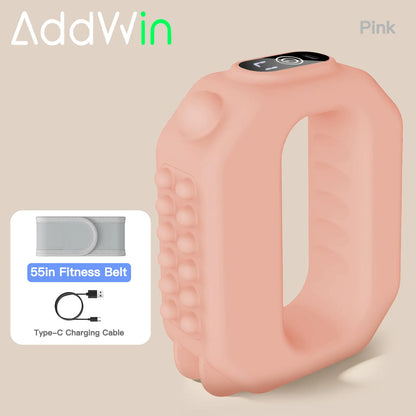 Fascia Ring Mini Muscle Recovery Device – Cordless Rechargeable, Adjustable Strap up to 55" Waist, Portable Massager for Waist & Back Relief