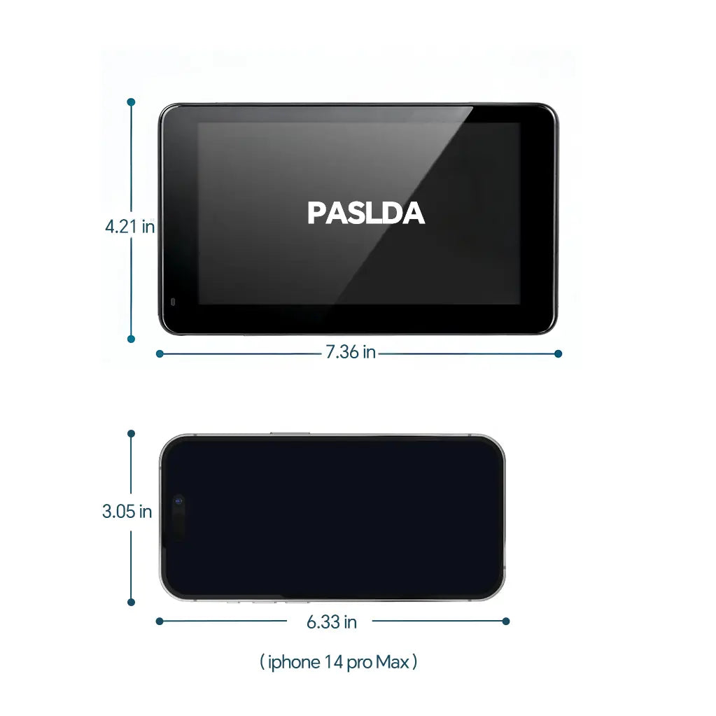 Wireless CarPlay Screen for Android & iPhone – Portable Car Play Adapter with Car Media Player & Monitor