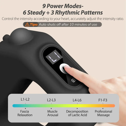 Fascia Ring Mini Muscle Recovery Device – Cordless Rechargeable, Adjustable Strap up to 55" Waist, Portable Massager for Waist & Back Relief