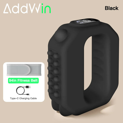 Fascia Ring Mini Muscle Recovery Device – Cordless Rechargeable, Adjustable Strap up to 55" Waist, Portable Massager for Waist & Back Relief