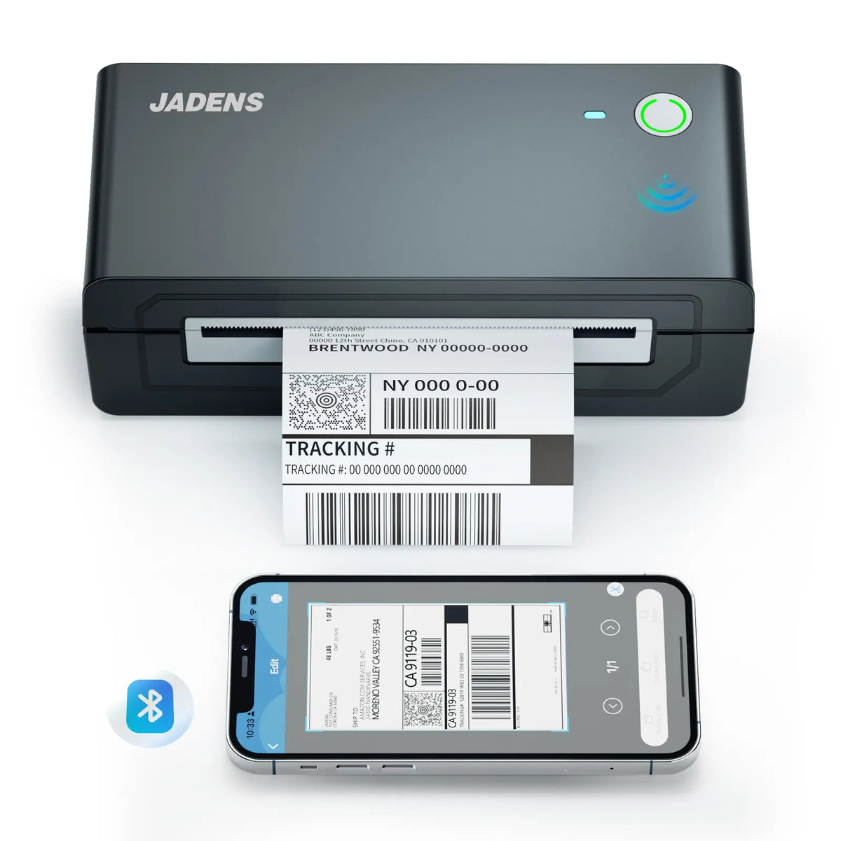 Portable Bluetooth Thermal Label Printer – Wireless & Inkless, Compatible with iOS, Android, Windows, Mac & Chromebook