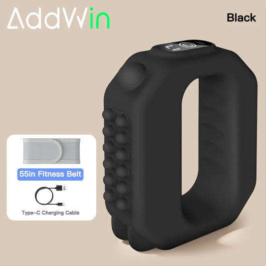 Fascia Ring Mini Muscle Recovery Device – Cordless Rechargeable, Adjustable Strap up to 55" Waist, Portable Massager for Waist & Back Relief