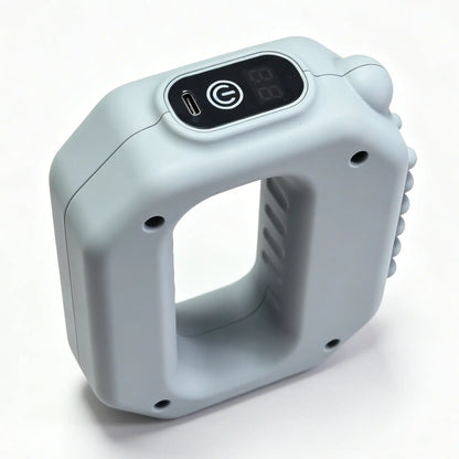 Fascia Ring Mini Muscle Recovery Device – Cordless Rechargeable, Adjustable Strap up to 55" Waist, Portable Massager for Waist & Back Relief